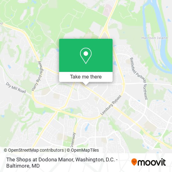 The Shops at Dodona Manor map