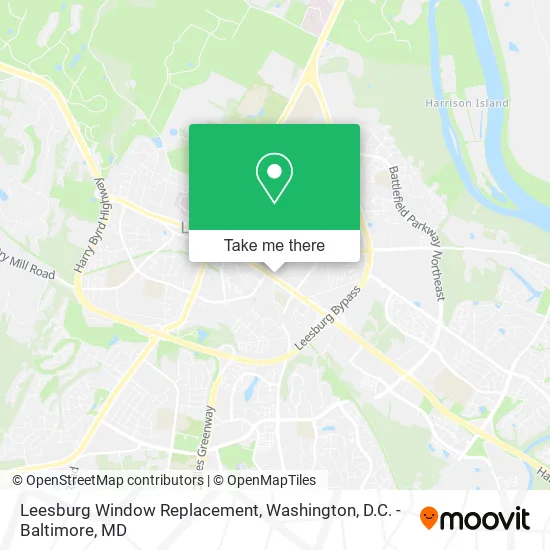 Leesburg Window Replacement map