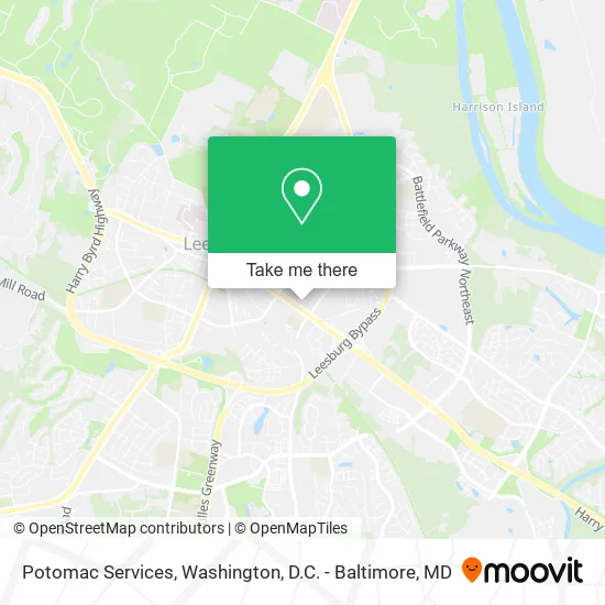 Potomac Services map