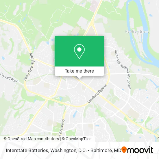 Interstate Batteries map