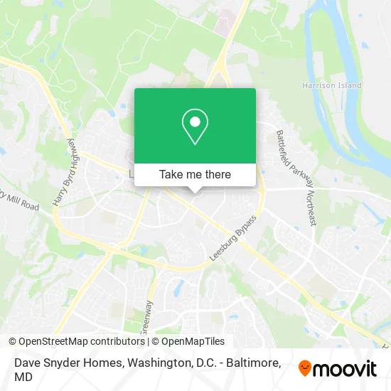 Dave Snyder Homes map