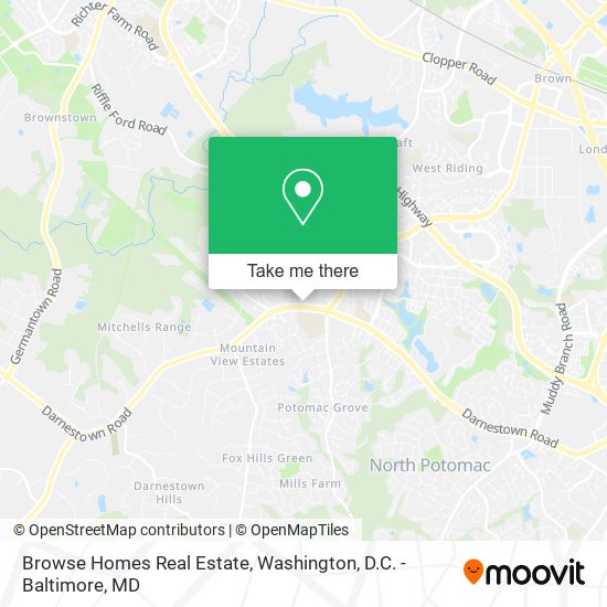 Mapa de Browse Homes Real Estate