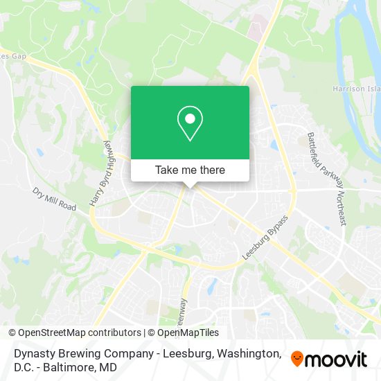 Dynasty Brewing Company - Leesburg map