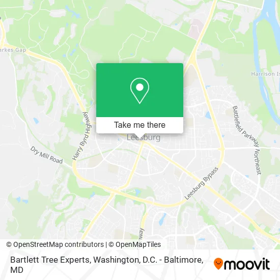 Bartlett Tree Experts map