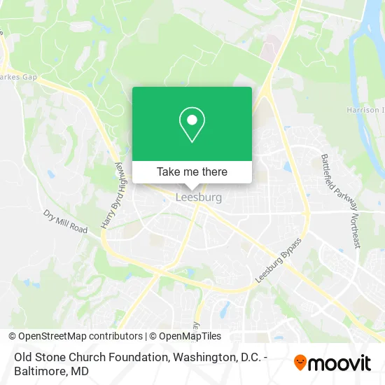 Old Stone Church Foundation map