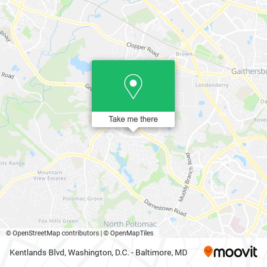 Kentlands Blvd map