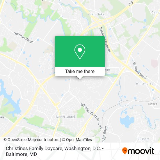 Mapa de Christines Family Daycare