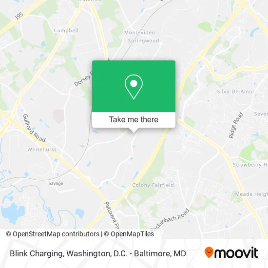 Blink Charging map