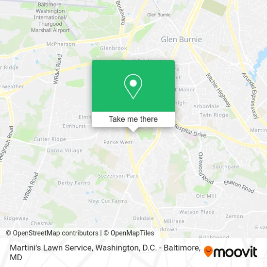 Martini's Lawn Service map
