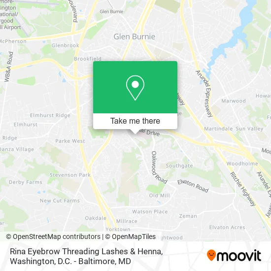 Rina Eyebrow Threading Lashes & Henna map