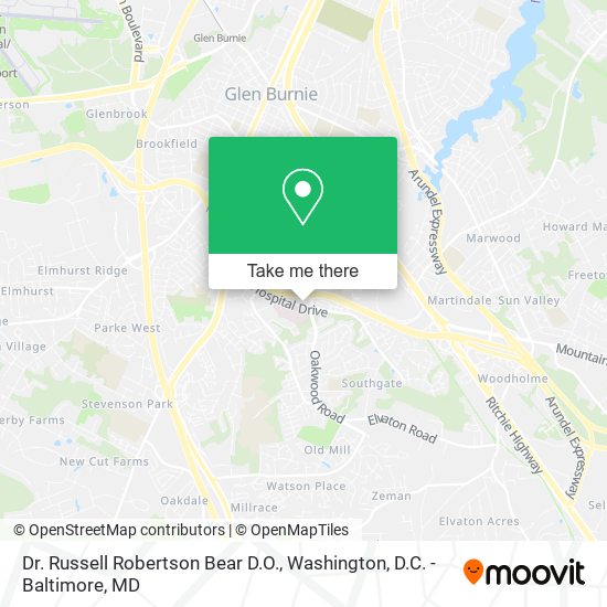 Dr. Russell Robertson Bear D.O. map