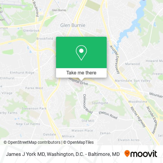 James J York MD map