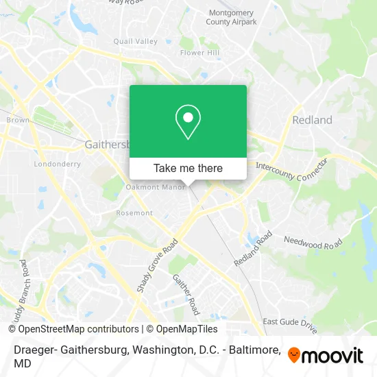 Draeger- Gaithersburg map
