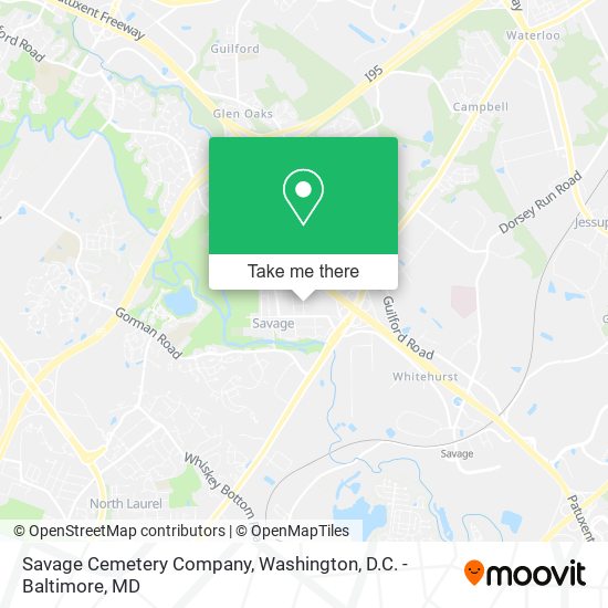 Mapa de Savage Cemetery Company