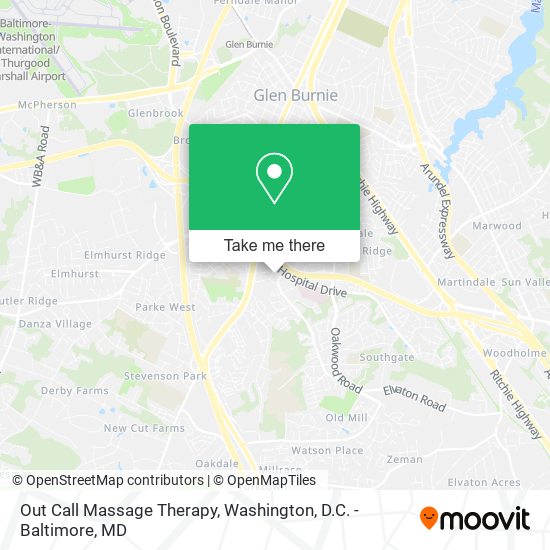 Mapa de Out Call Massage Therapy