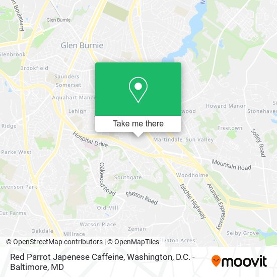 Red Parrot Japenese Caffeine map