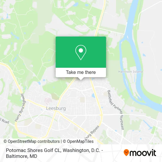 Potomac Shores Golf CL map