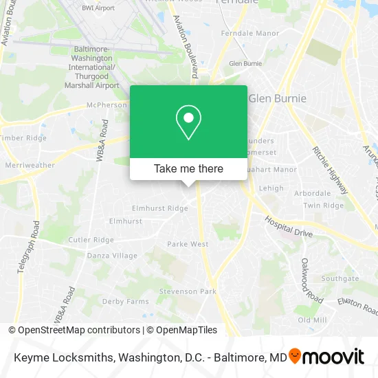 Keyme Locksmiths map