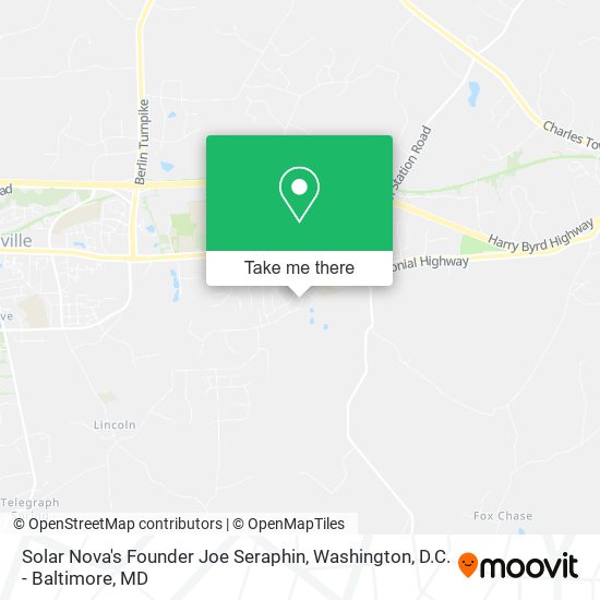 Solar Nova's Founder Joe Seraphin map