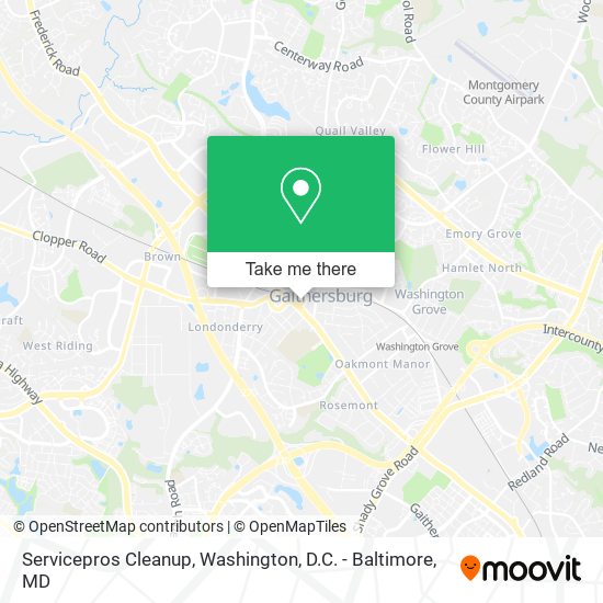 Servicepros Cleanup map