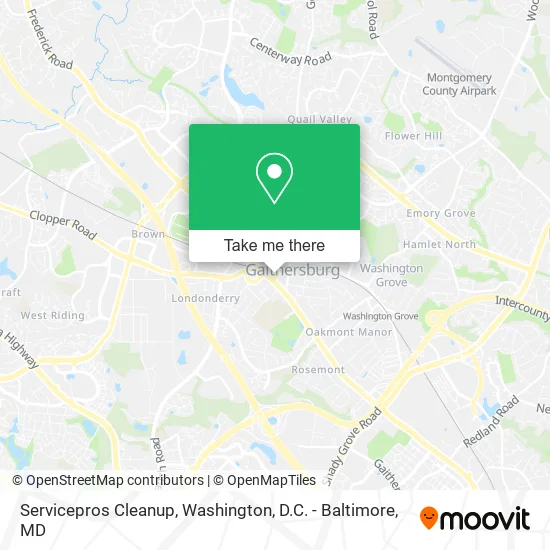 Servicepros Cleanup map