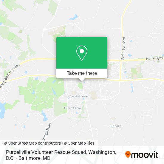 Mapa de Purcellville Volunteer Rescue Squad