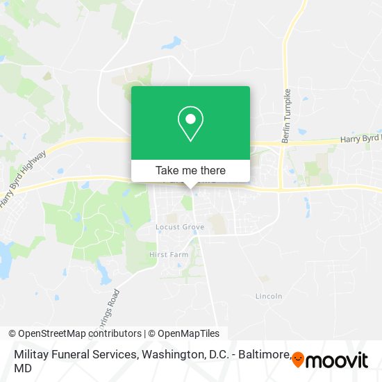 Militay Funeral Services map