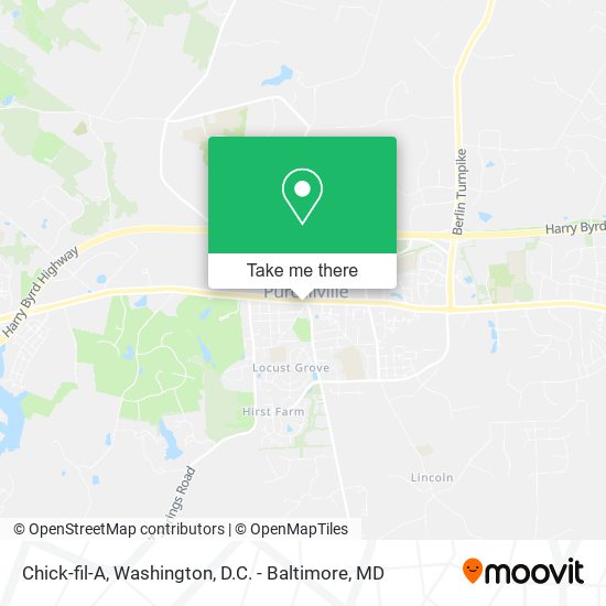Chick-fil-A map