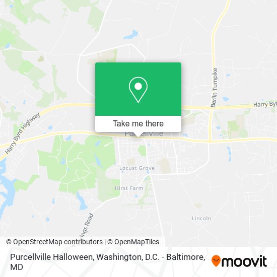 Mapa de Purcellville Halloween