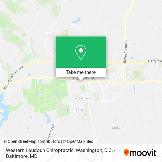 Western Loudoun Chiropractic map
