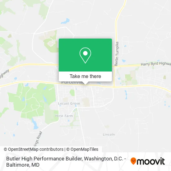 Butler High Performance Builder map