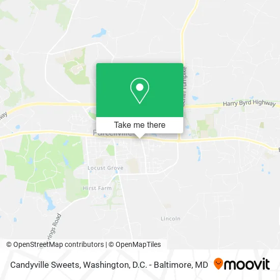 Candyville Sweets map