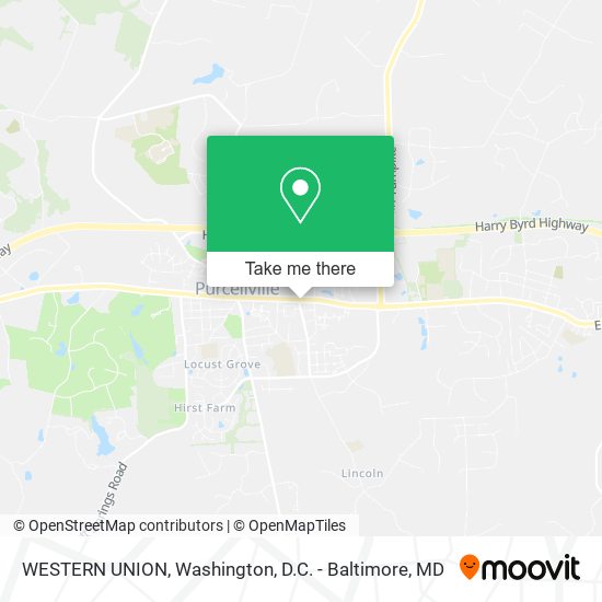 WESTERN UNION map