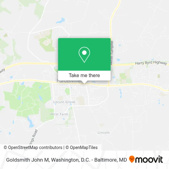 Goldsmith John M map