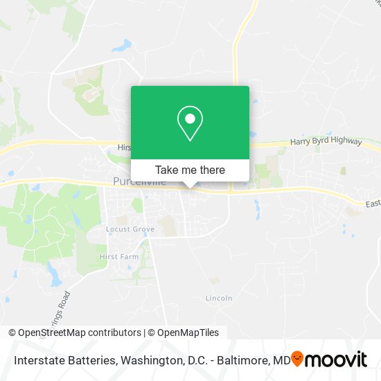 Interstate Batteries map