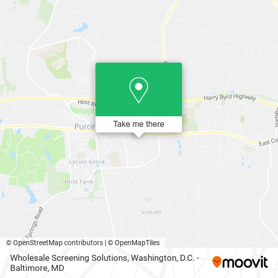 Wholesale Screening Solutions map