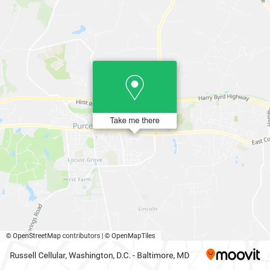 Russell Cellular map