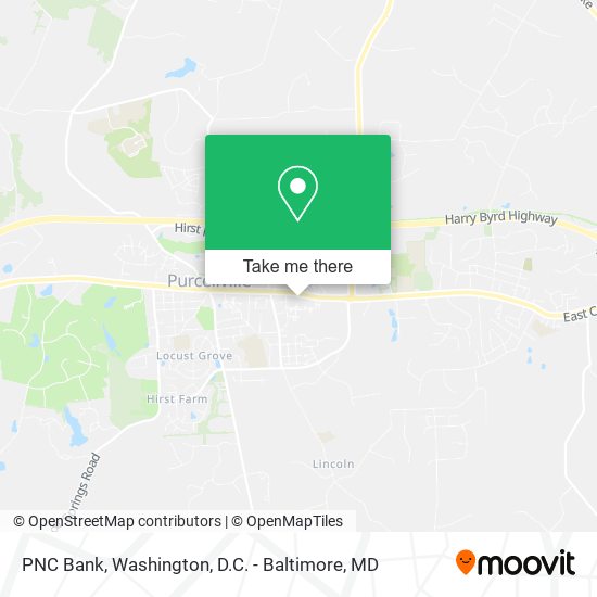 PNC Bank map