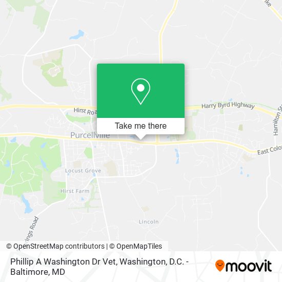 Mapa de Phillip A Washington Dr Vet