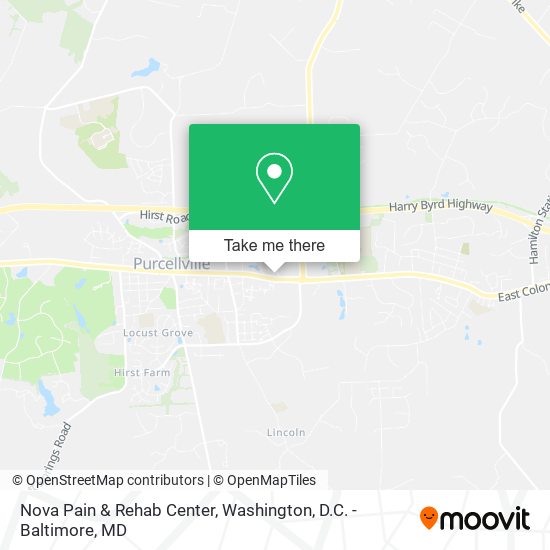 Nova Pain & Rehab Center map