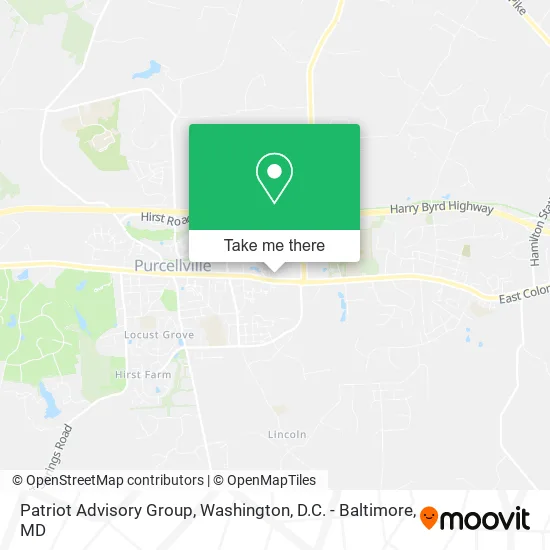 Patriot Advisory Group map