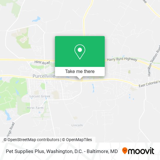 Pet Supplies Plus map