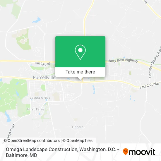 Omega Landscape Construction map