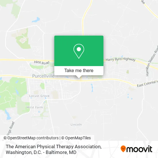 The American Physical Therapy Association map