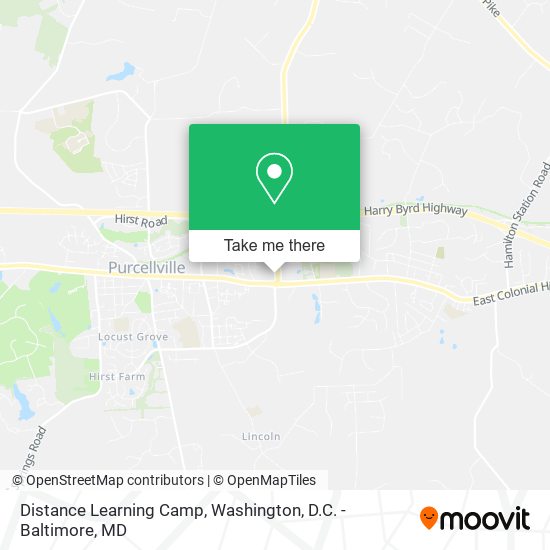 Distance Learning Camp map