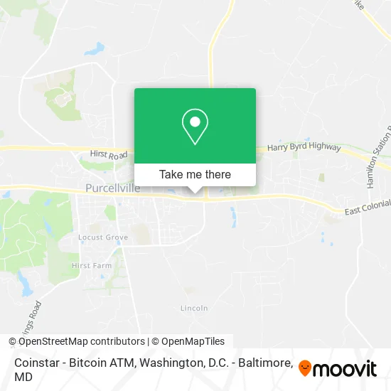 Coinstar - Bitcoin ATM map