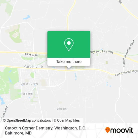 Catoctin Corner Dentistry map