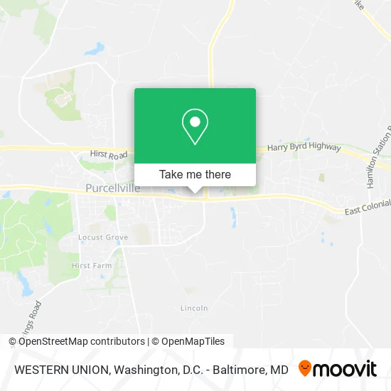 WESTERN UNION map