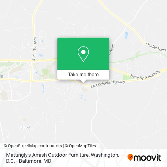 Mattingly's Amish Outdoor Furniture map