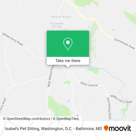 Isabel's Pet Sitting map